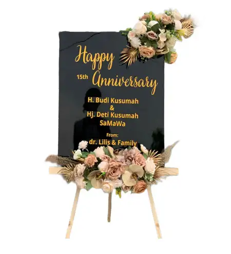 Papan Bunga Akrilik Rakit