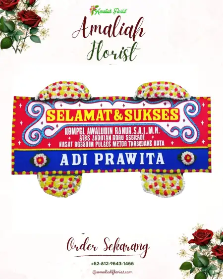 Papan Bunga Ucapan Selamat Rakit